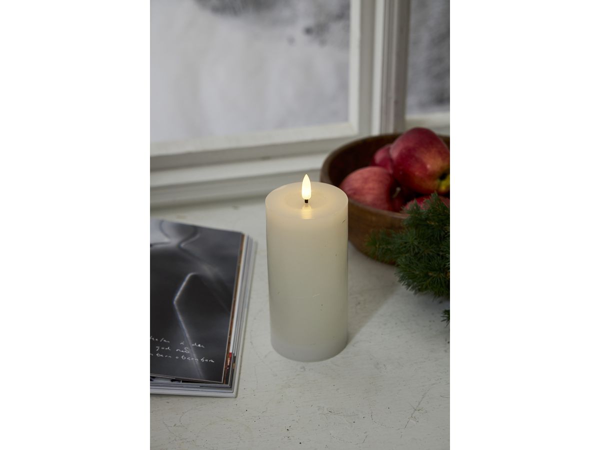 STAR TRADING LED Kerze Flamme Flow 17.5cm 12.061-42 1 weiss (7391482070265)