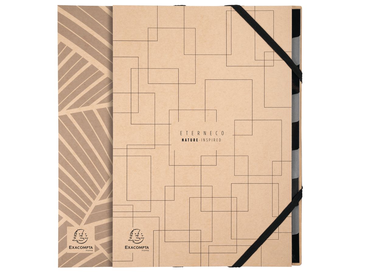 EXACOMPTA Ordnungsmappe Eterneco A4 56747E marrone, ass., FSC 9 scomp. (3130630567479)