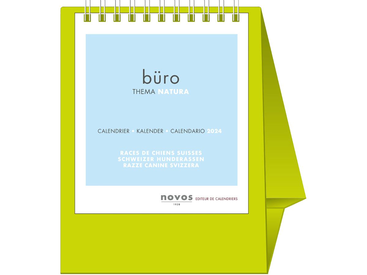 NOVOS Tischkalender Natura 2026 997090 1M/1S hellgrün ML 11.5x14cm (9771662997090)