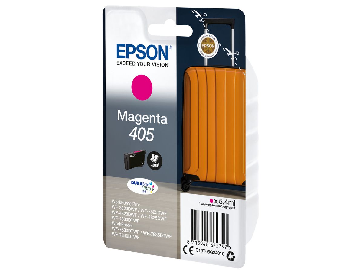 EPSON Cartouche d'encre 405 magenta T05G34010 WF-7830DTWF 300 pages (8715946672397)