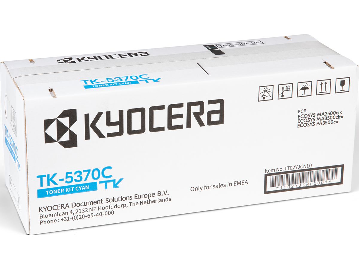 KYOCERA Toner-Modul cyan TK-5370C Ecosys PA3500cx 5000 Seiten (0632983072820)