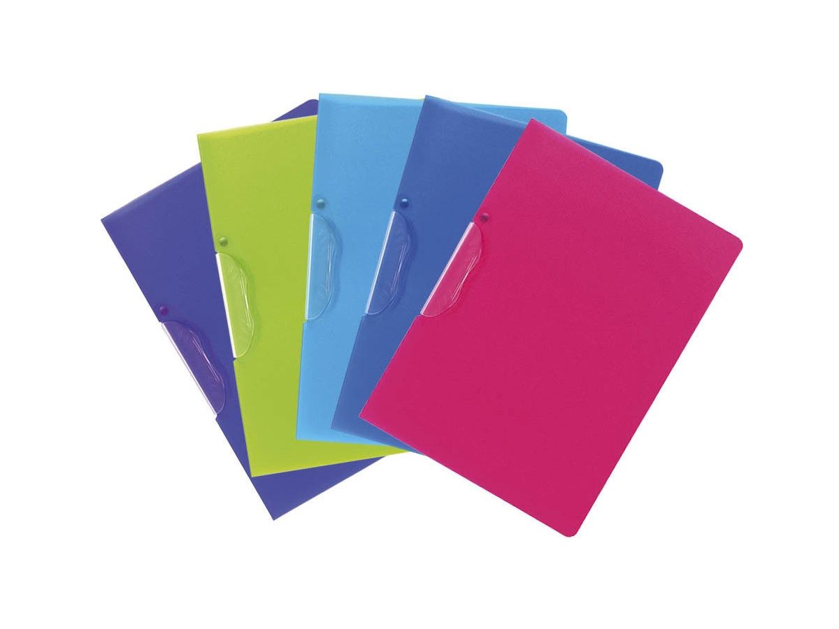 EXACOMPTA Klemmmappe A4 47700E Clip farbig ass. 5er Set (3130631477005)
