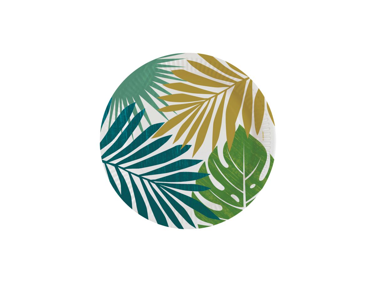 NEUTRAL Assiettes Key West 23cm 9913800 rondes, papier 8 pcs. (0194099079990)