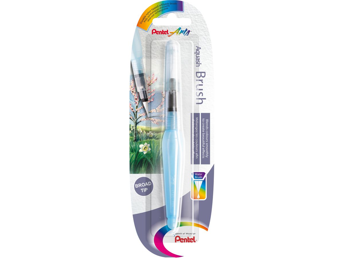 PENTEL Aquash pinceau à eau B XFRH/1-B bleu (4016284332030)