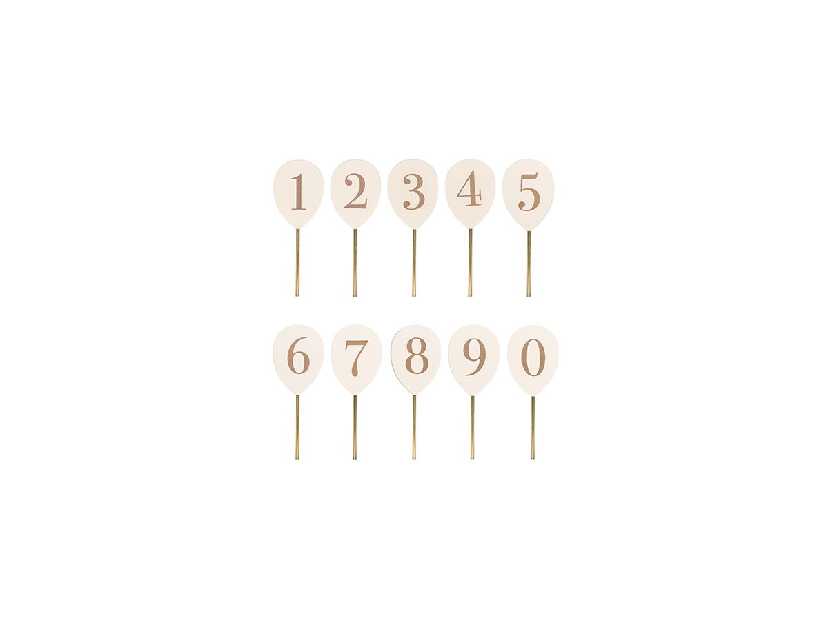 JABADABADO Palloncini numer. 4.3x1x11.3cm T303 0-9, legno (7332599003036)