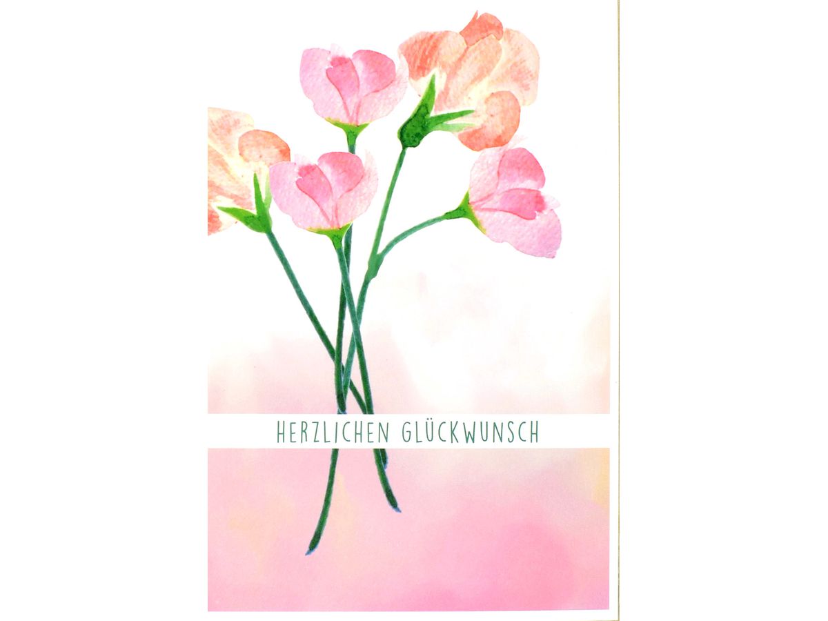 ABC Carte de voeux fleur 1120007500 B6 ()