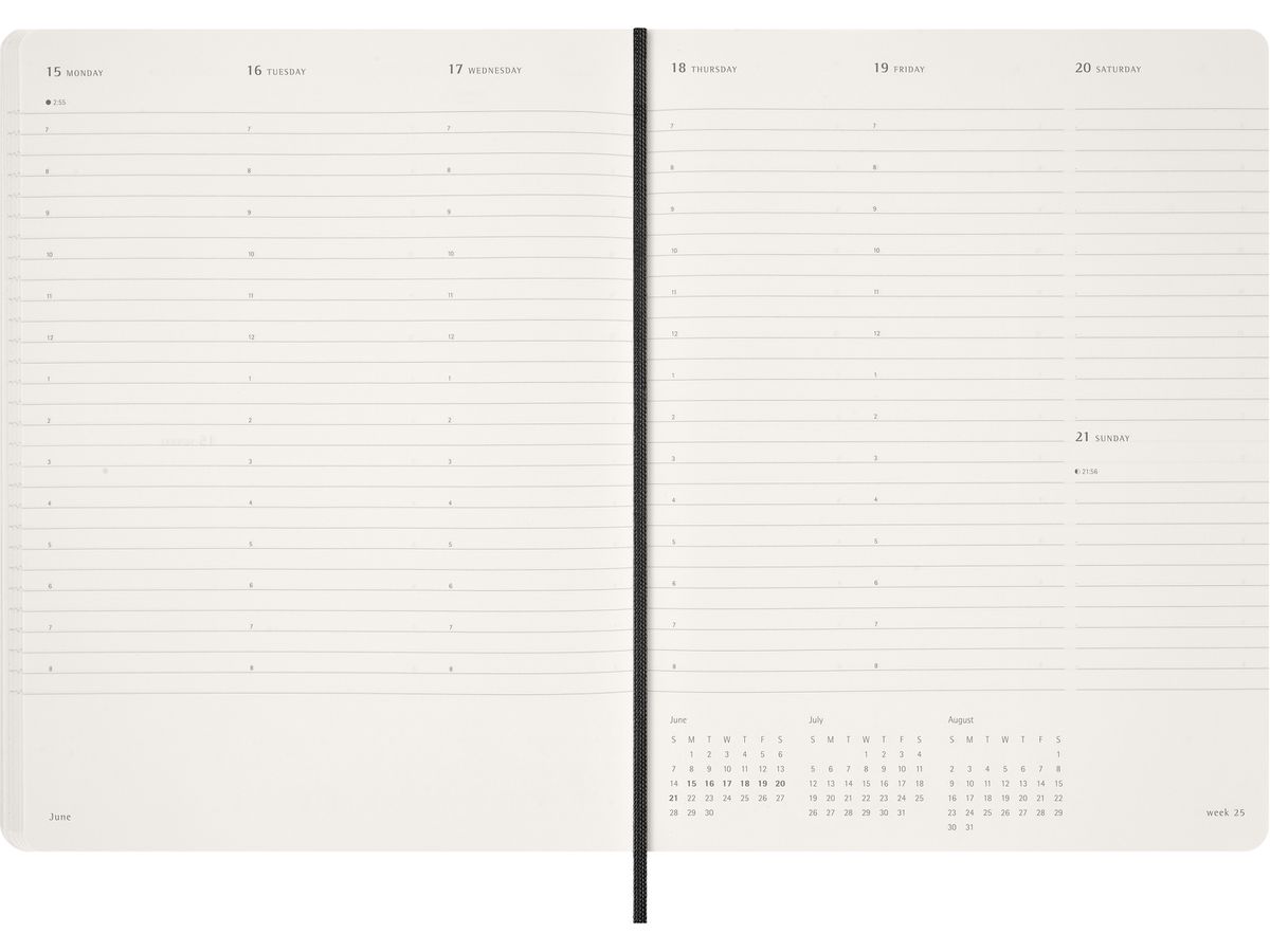 MOLESKINE Agenda Essential XX-Large 2026 DSESNB12WN7Y26 1S/2P nero SC 21.6x27.9cm (8056999276515)