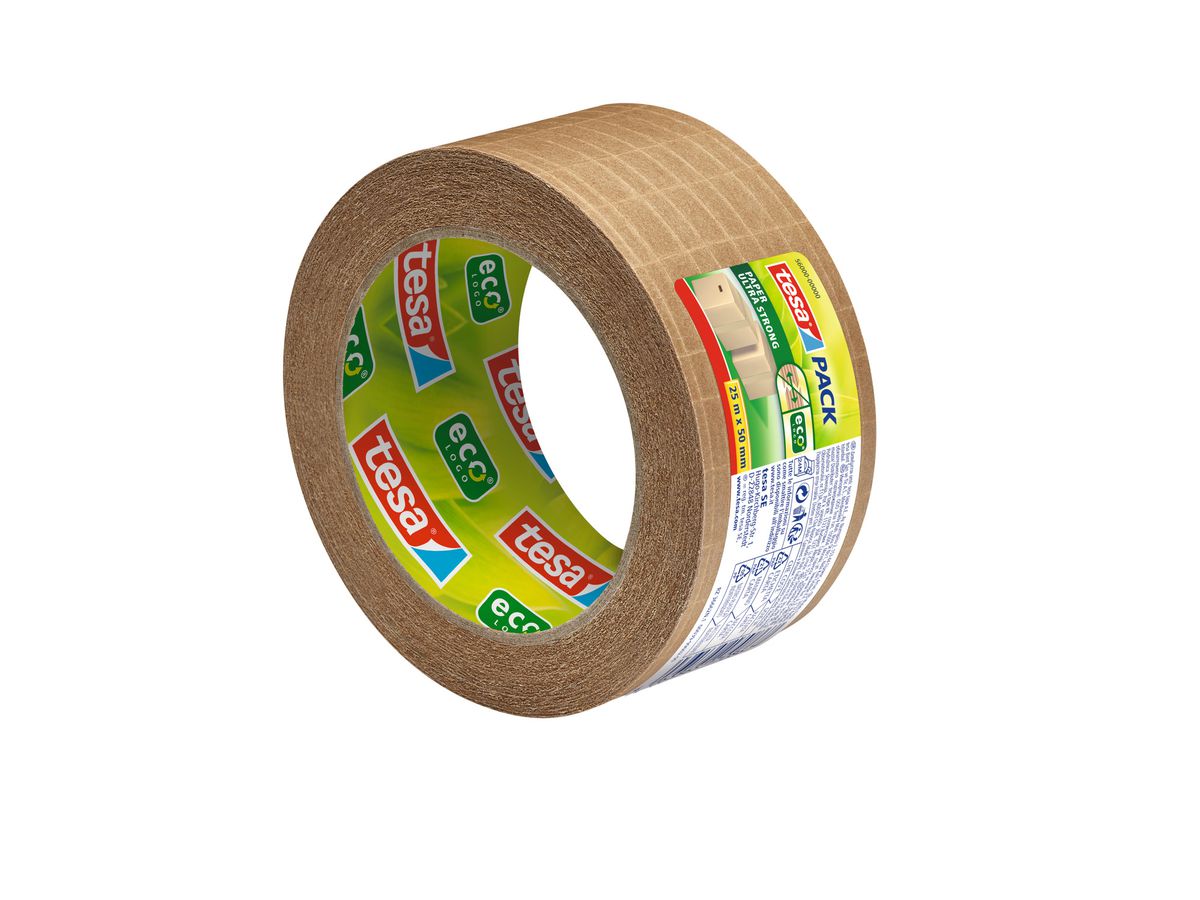 TESA Ruban d'emballage Eco 50mmx25m 56000-00000 5600000000 ultra strong, brun (4063565170867)