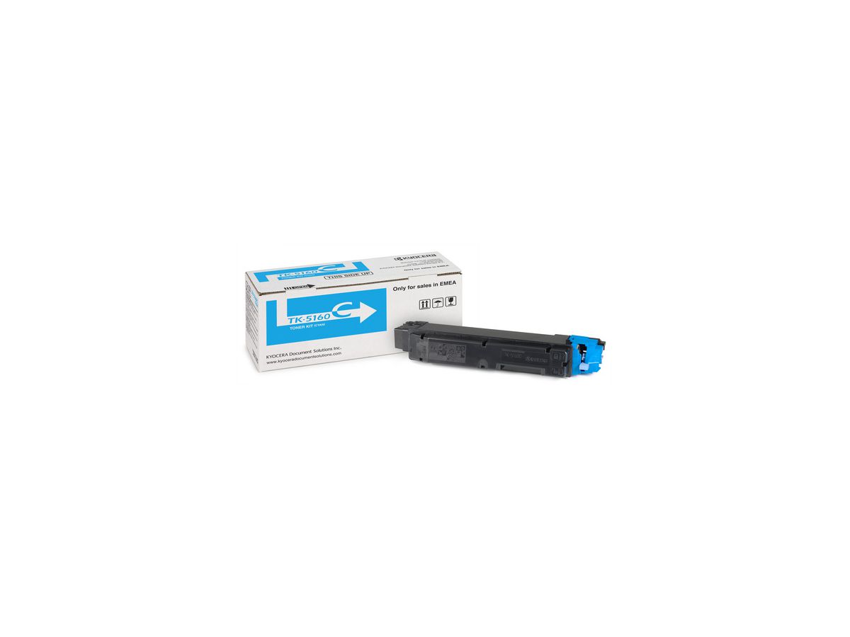 KYOCERA Cartouche toner cyan TK-5160C Ecosys P7040 12'000 pages (0632983034880)