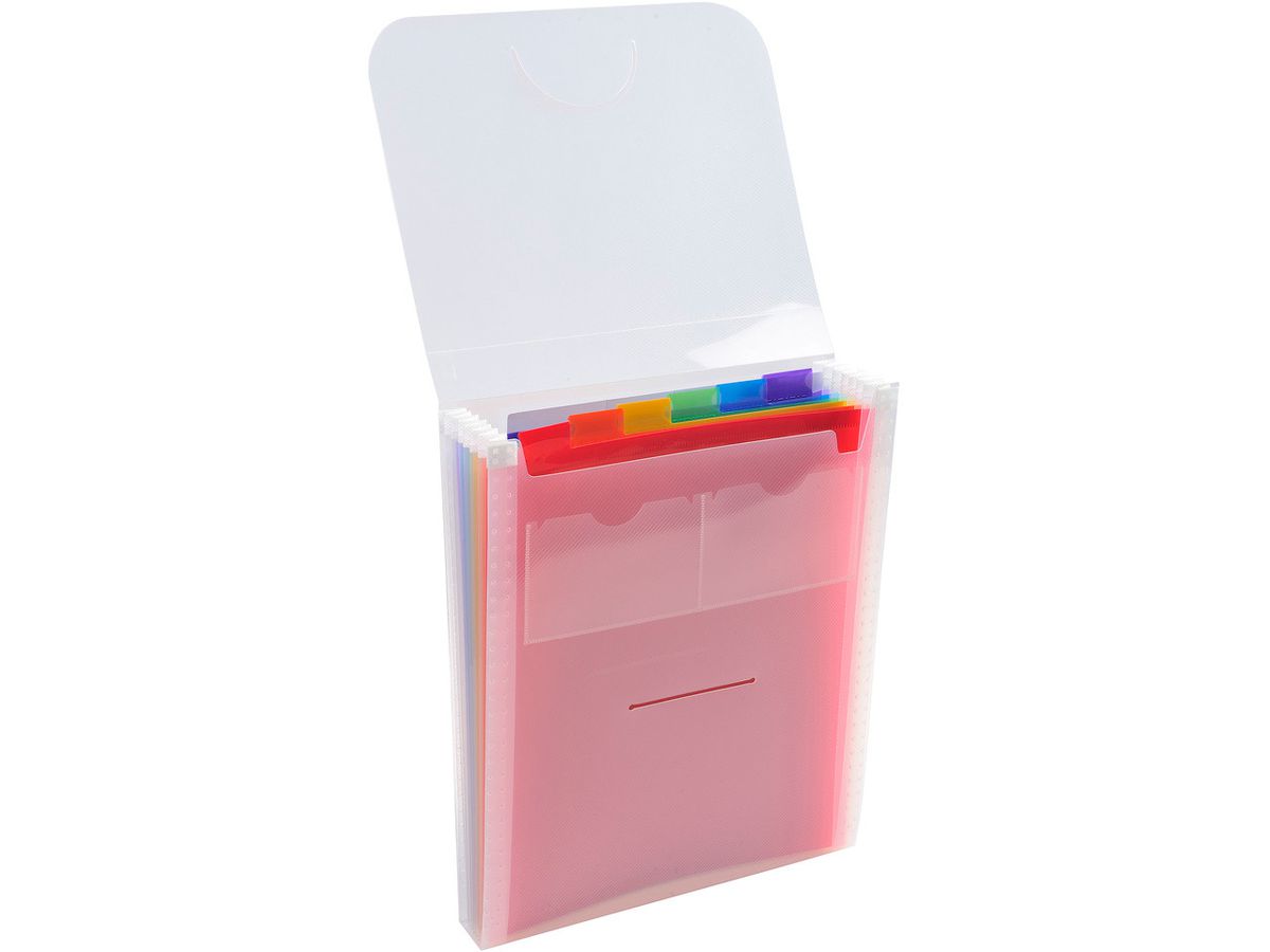 EXACOMPTA Cartella archivio Crystal A4 55798E trasparente 6 comp. (3130630557982)