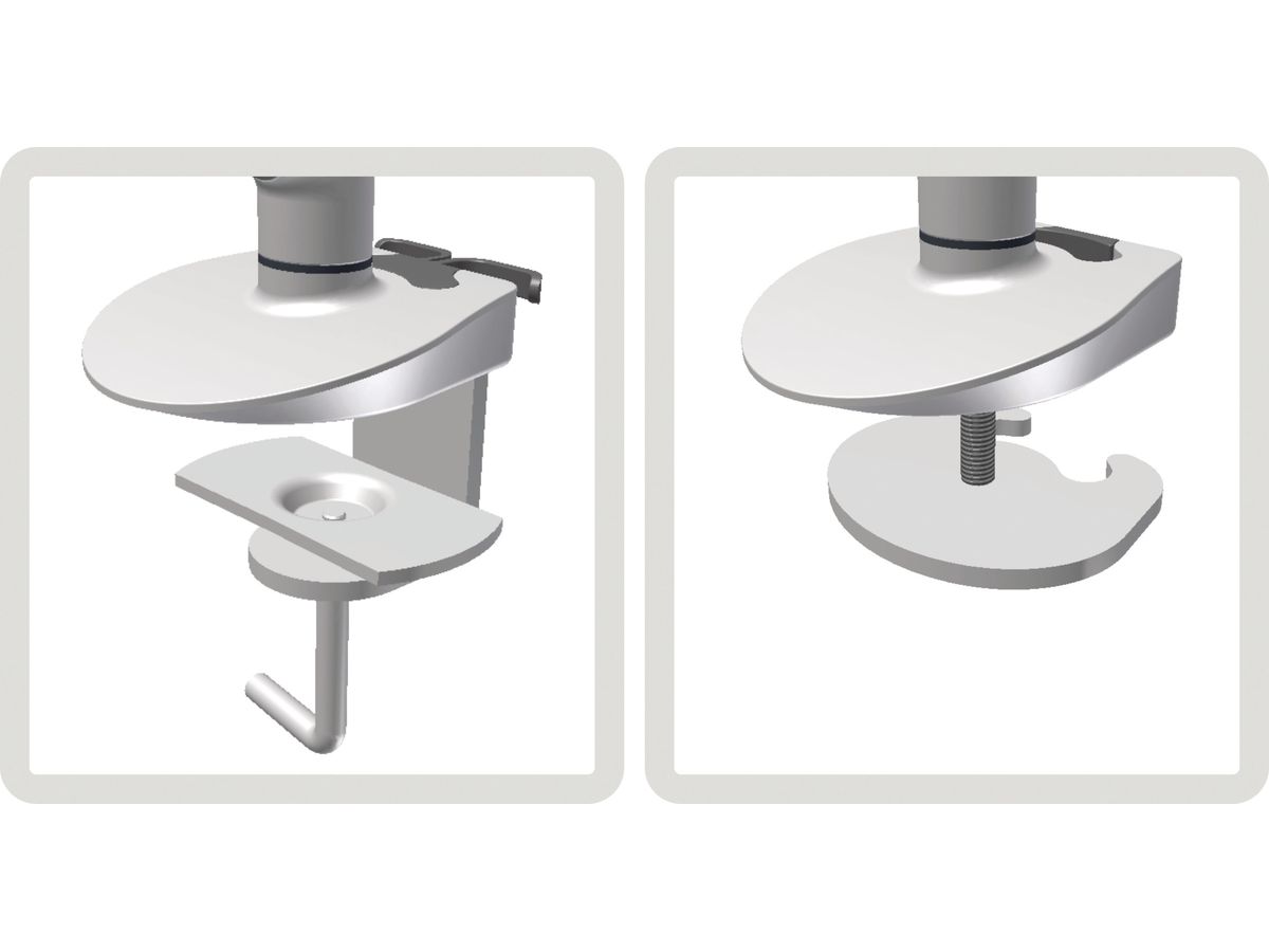 APOLLO Support de moniteur VCPSA/S single, gris (4032062142707)