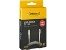 INTENSO Cable USB-C to USB C 7901002 1.5 m, Nylon white (4034303033775)