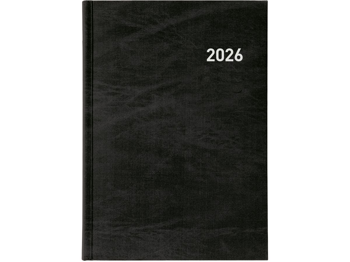 BIELLA Agenda Registra 2026 809501020026U 1J/1P noir ML 14.5x20.5cm (7611365524471)