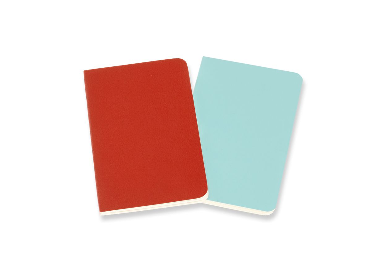 MOLESKINE Notizheft 2x 10.5x6.5cm 620480 liniert, korall/marine, 56 S. (8058647620480)
