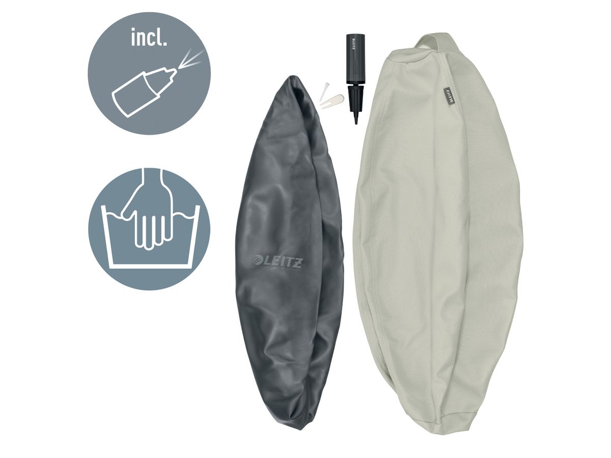 LEITZ Balle assise Ergo Active 55cm 6541-00-85 gris clair (4002432134748)