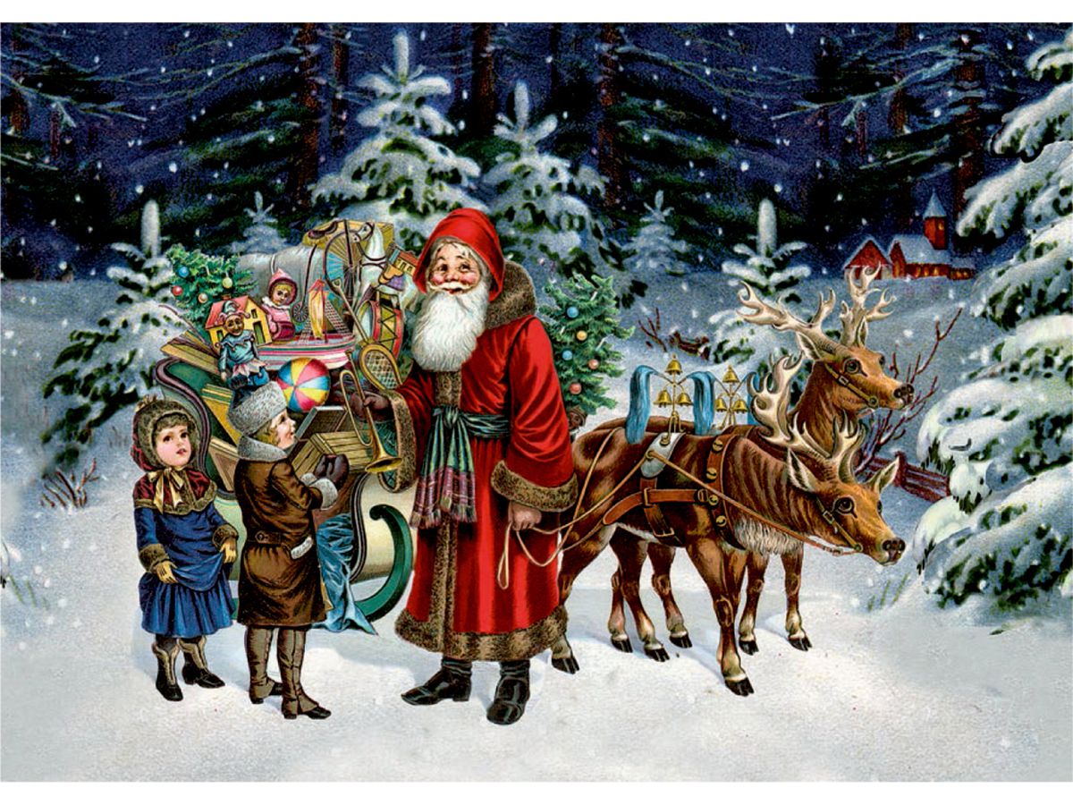 COPPENRATH Adventskalender 8.5x6cm 72030 Nostalgische Adventszeit ass. (4050003720302)