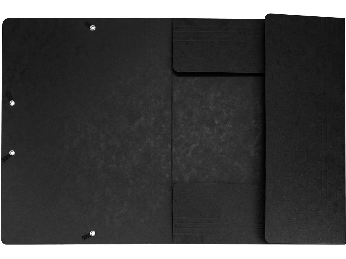 BIELLA Gummibandmappe A4 17840002U schwarz, 590gm2 220 Bl. (7611365252510)