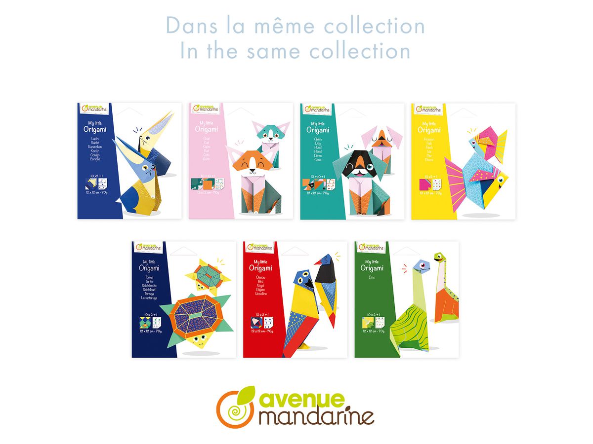 MANDARINE Origamipapier 12x12cm OR516C Vogel 70g 20 Blatt (3609510575168)