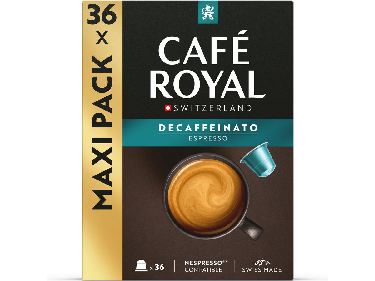 CAFE ROYAL Kaffeekapseln Alu 10173073 Espresso Decaffeinato 36 Stk. (7617014193234)