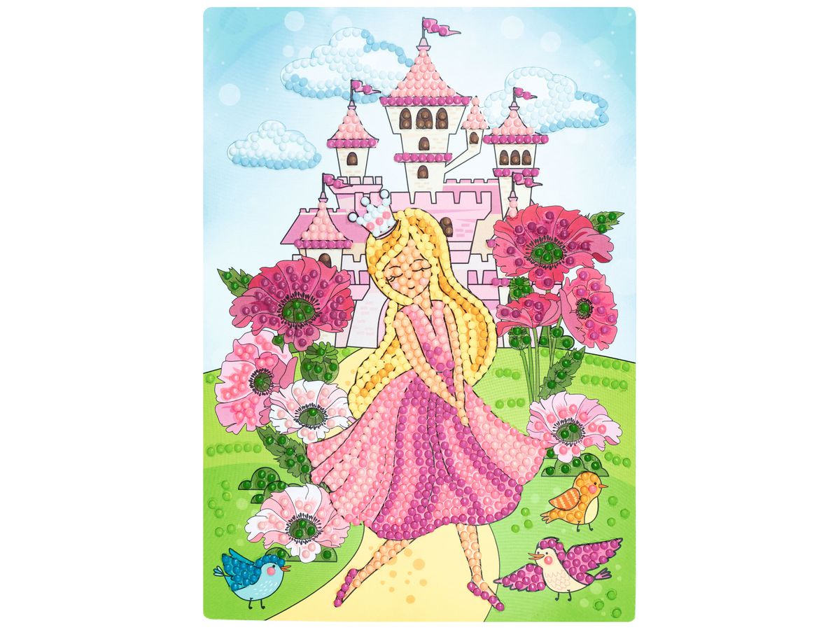 URSUS Diamond Sticker Princess 43510002 2 Karten, 2 Anhänger (4008525242871)