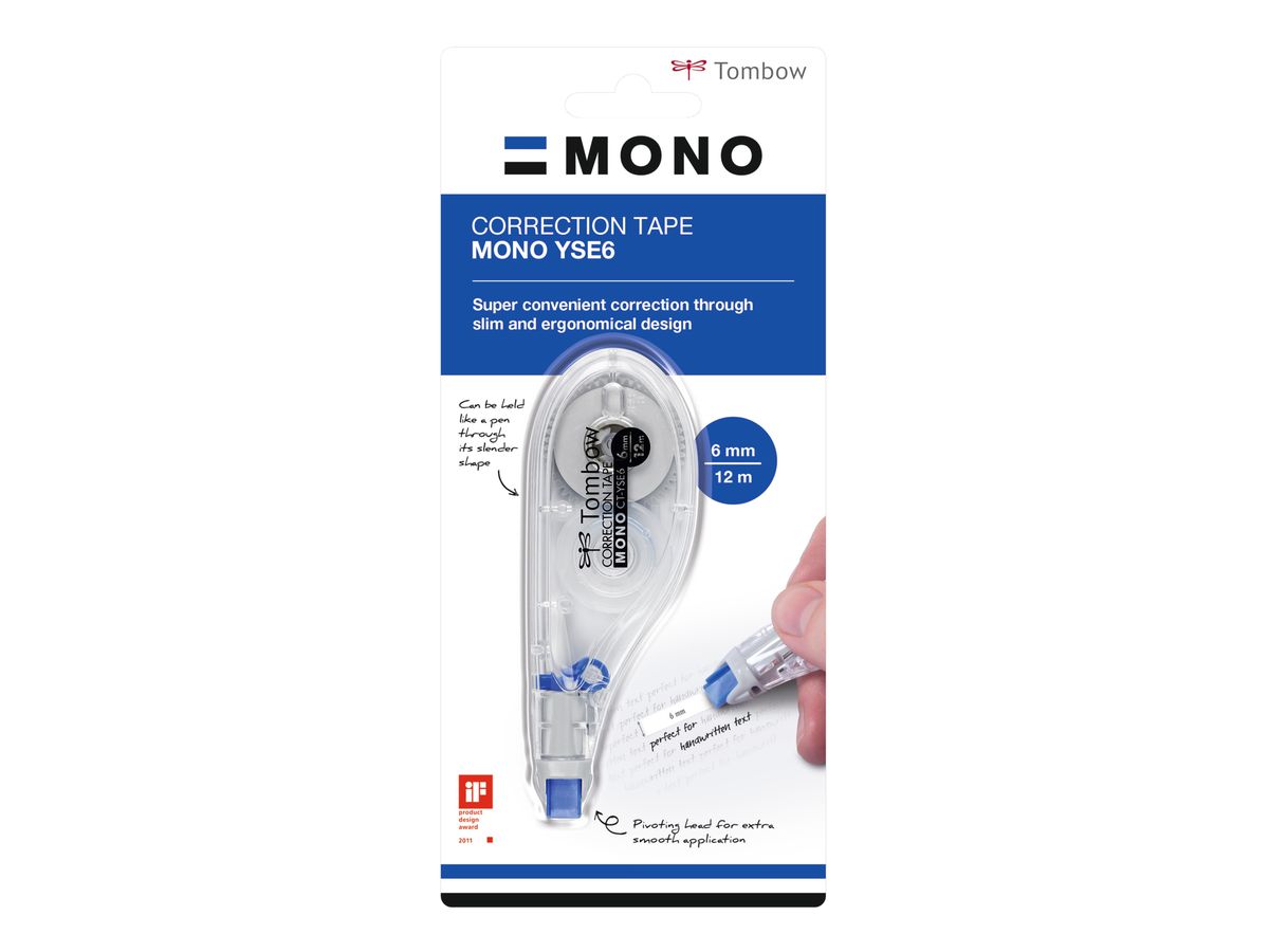 TOMBOW Roller de correction Mon CT-YSE6 6mmx12m (4003198401259)