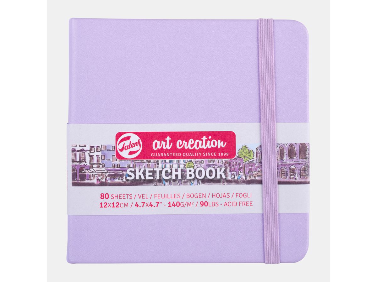 TALENS Sketchbook 12x12cm 9314134M pastelviolet 80 pages (8712079467012)