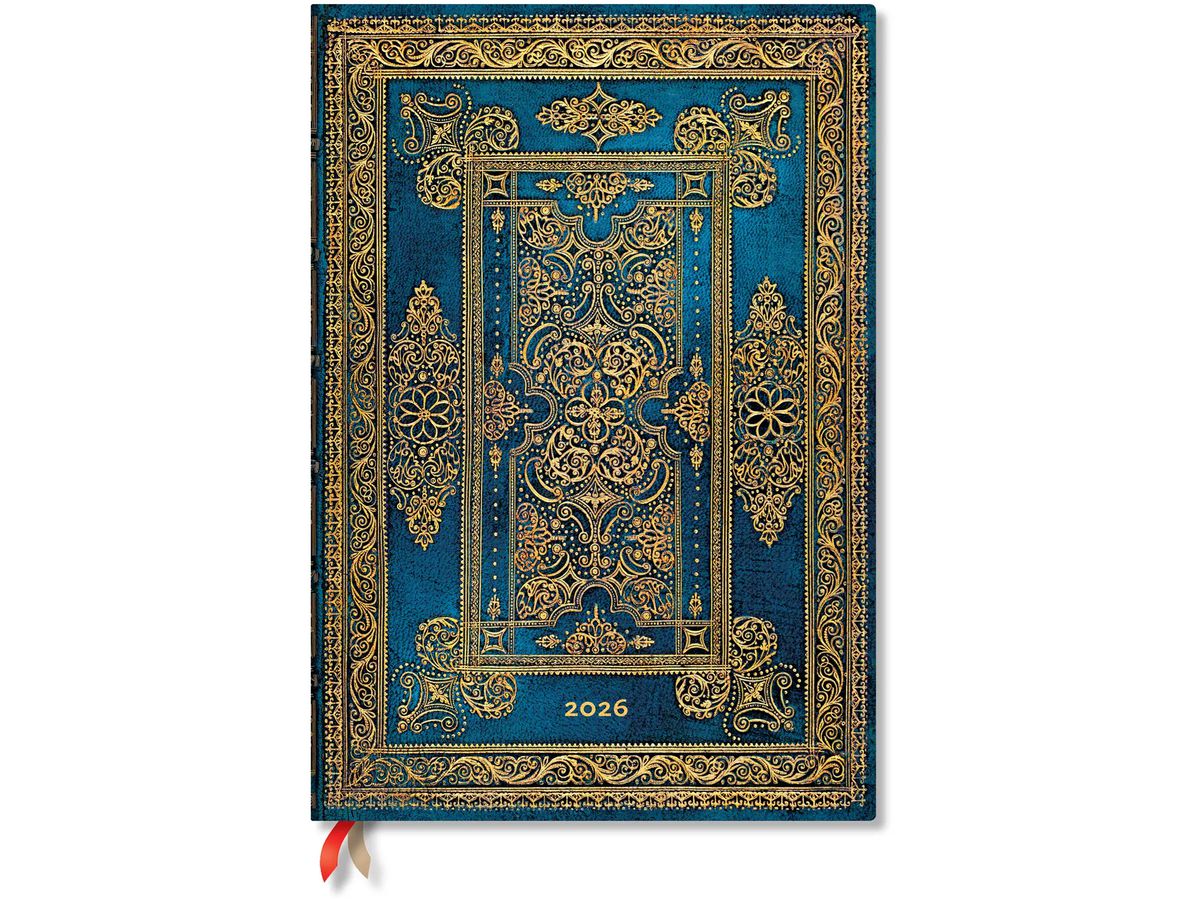PAPERBLANKS Agenda Blue Luxe Grande 2026 DD0657-3 1S/2P VER Grande HC AL 21x30cm (9780349706573)