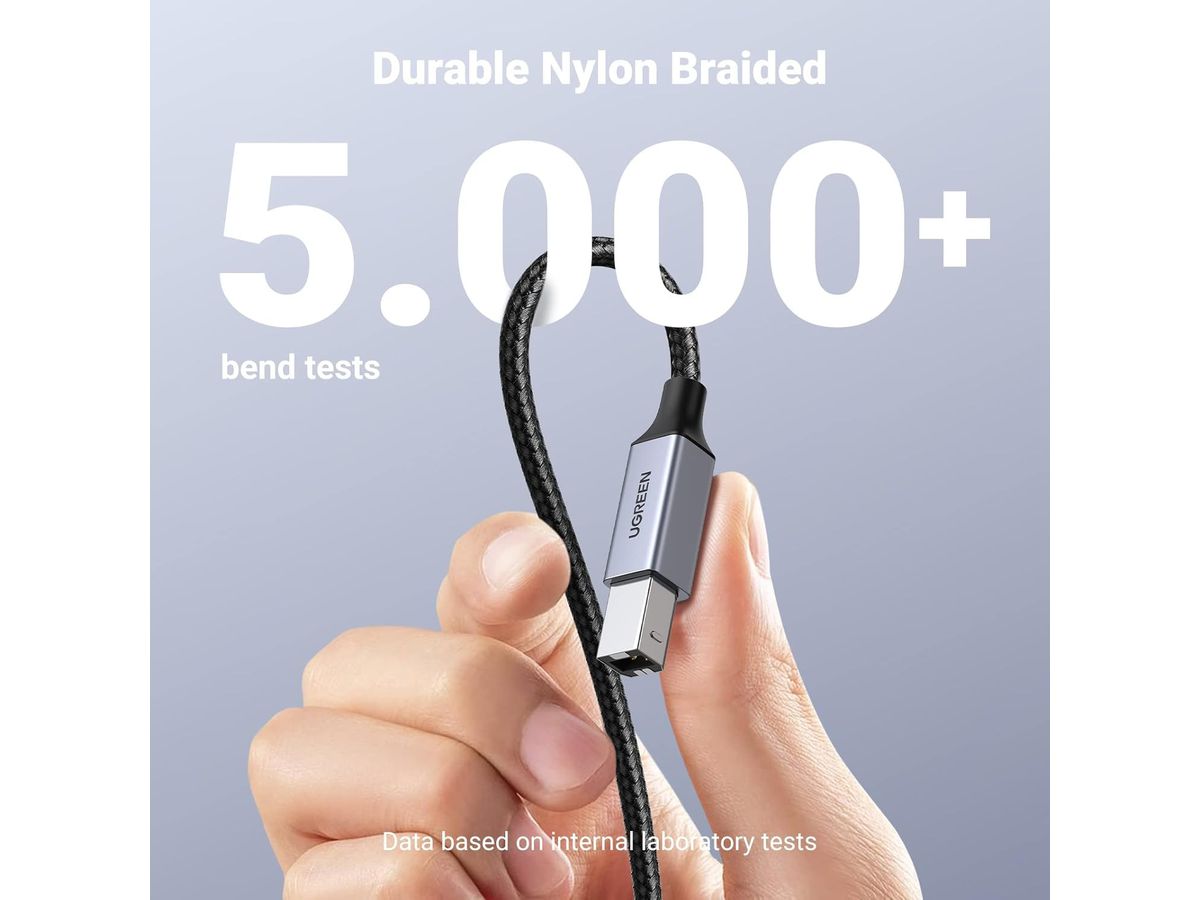 UGREEN Printer Cab. USB-C-USB-B 2.0 80808 3m,Black,BB (6957303888085)