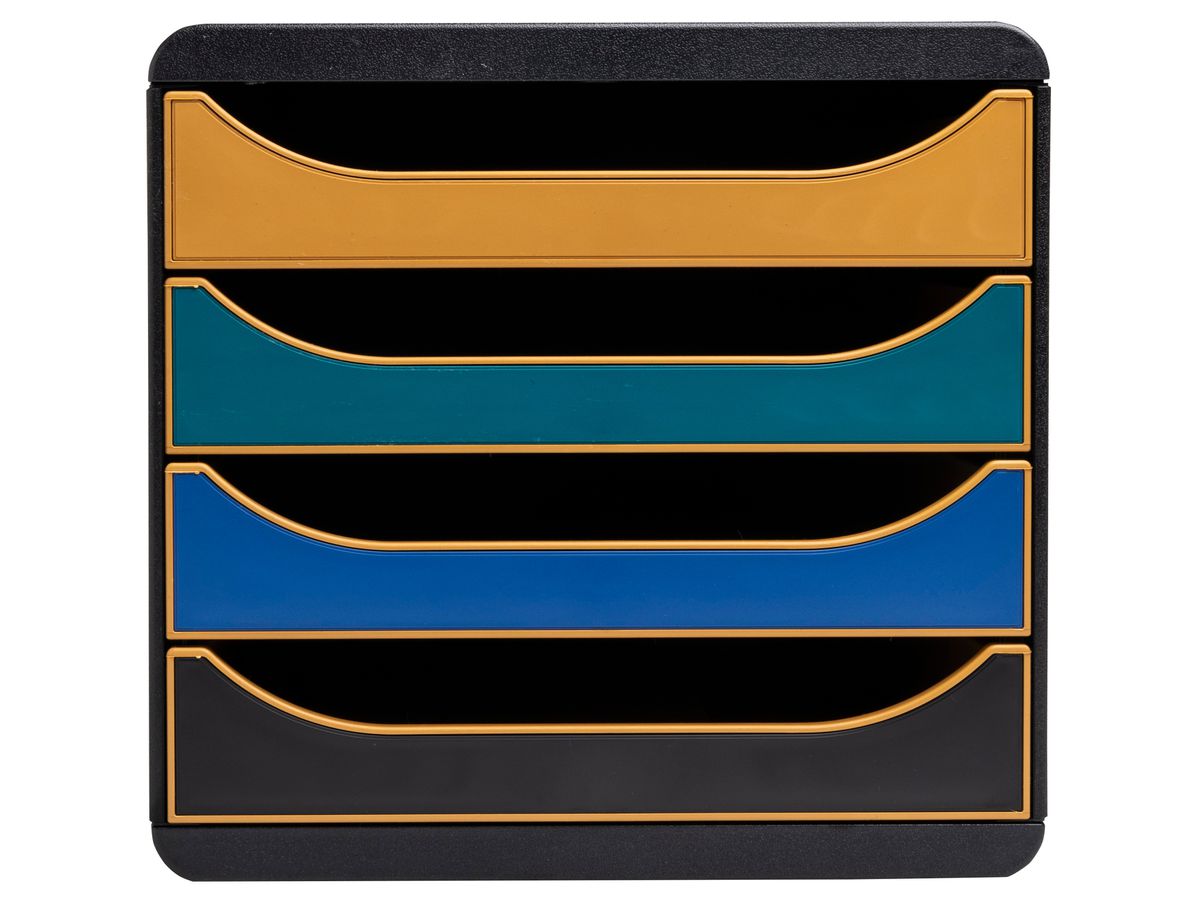 EXACOMPTA Cassettiera NEO DECO A4+ 310505D Big Box, 4 scomp. (9002493105058)