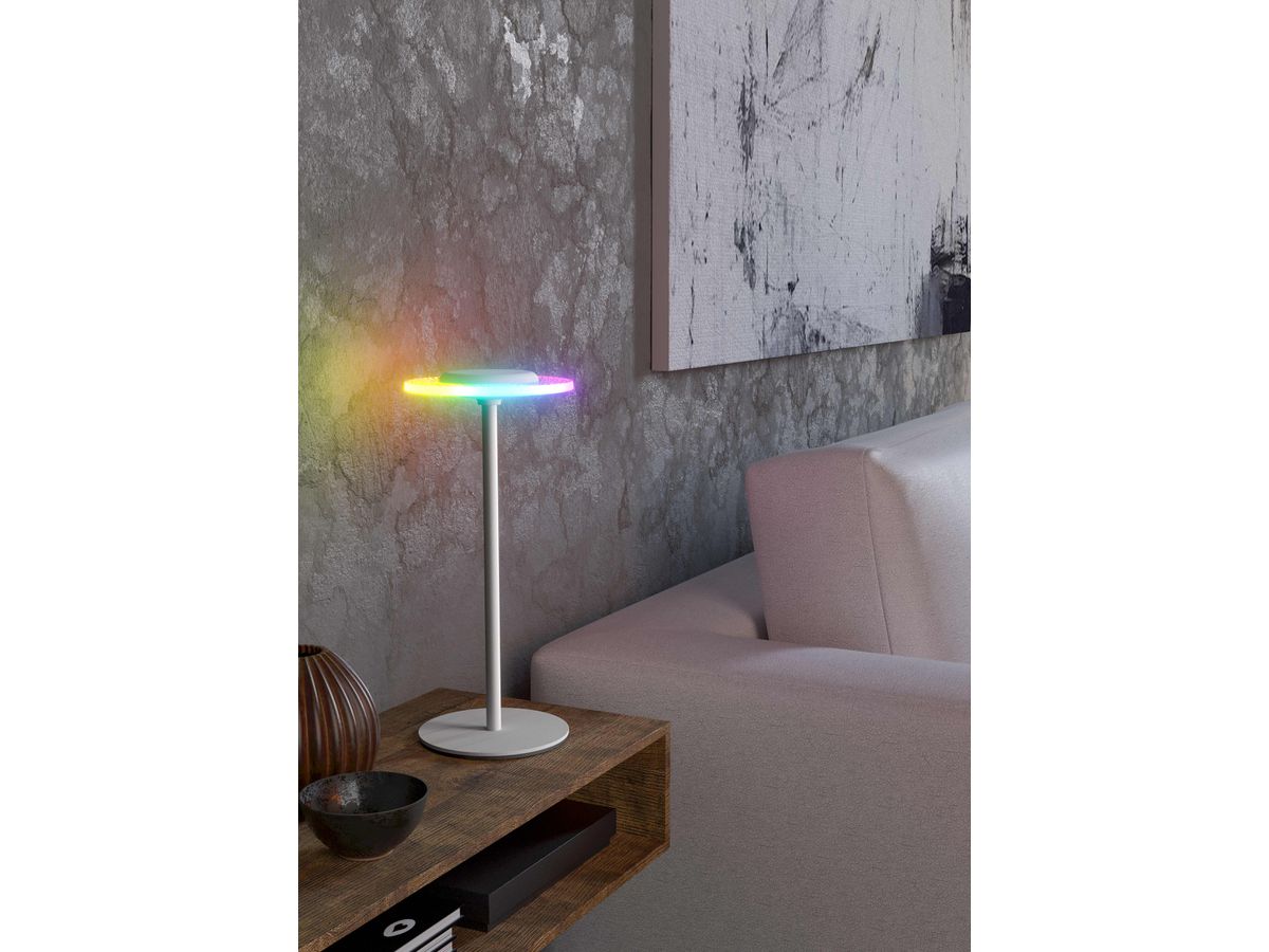 EGLO Lampada da tavolo Trepella 75885 bianco, batteria, RGB-LED (9002759758851)