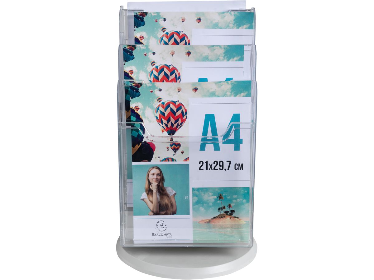 EXACOMPTA Tisch-Drehständer A4 60558D transparent (9002493103115)