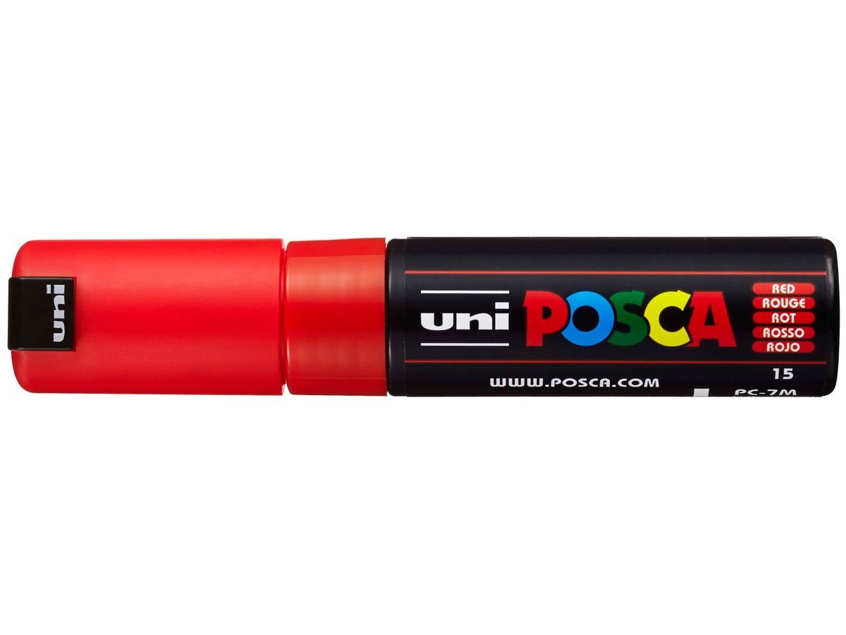 POSCA Marker 4.5-5.5mm PC-7M RED rouge (4902778228357)