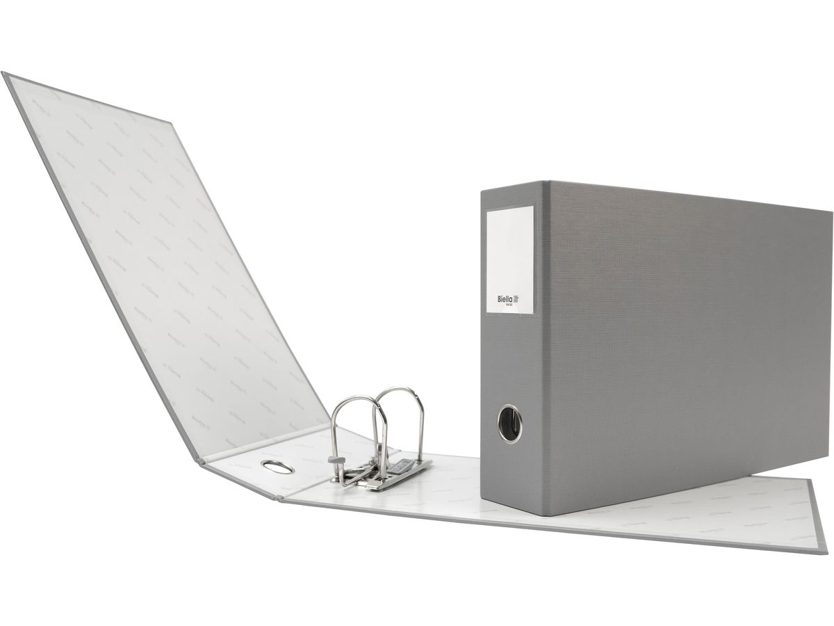 BIELLA Raccoglitore 8cm 12045800U grigio A4 orriz (7611365202218)