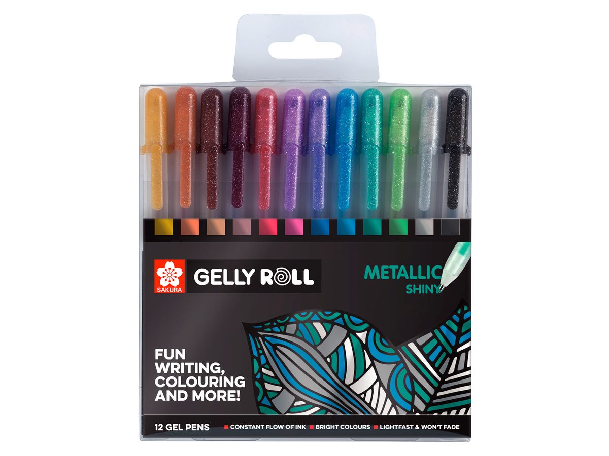 SAKURA Gelly Roll 0.5mm POXPGBMET12 Metallic ass. 12 pcs. (8712079395728)