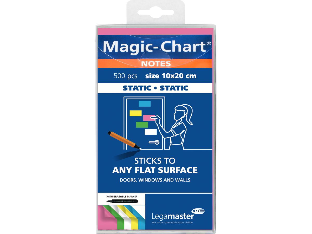 LEGAMASTER Magic-Chart Notes 7-159499 ass. 10x20cm 500St. (8713797081252)