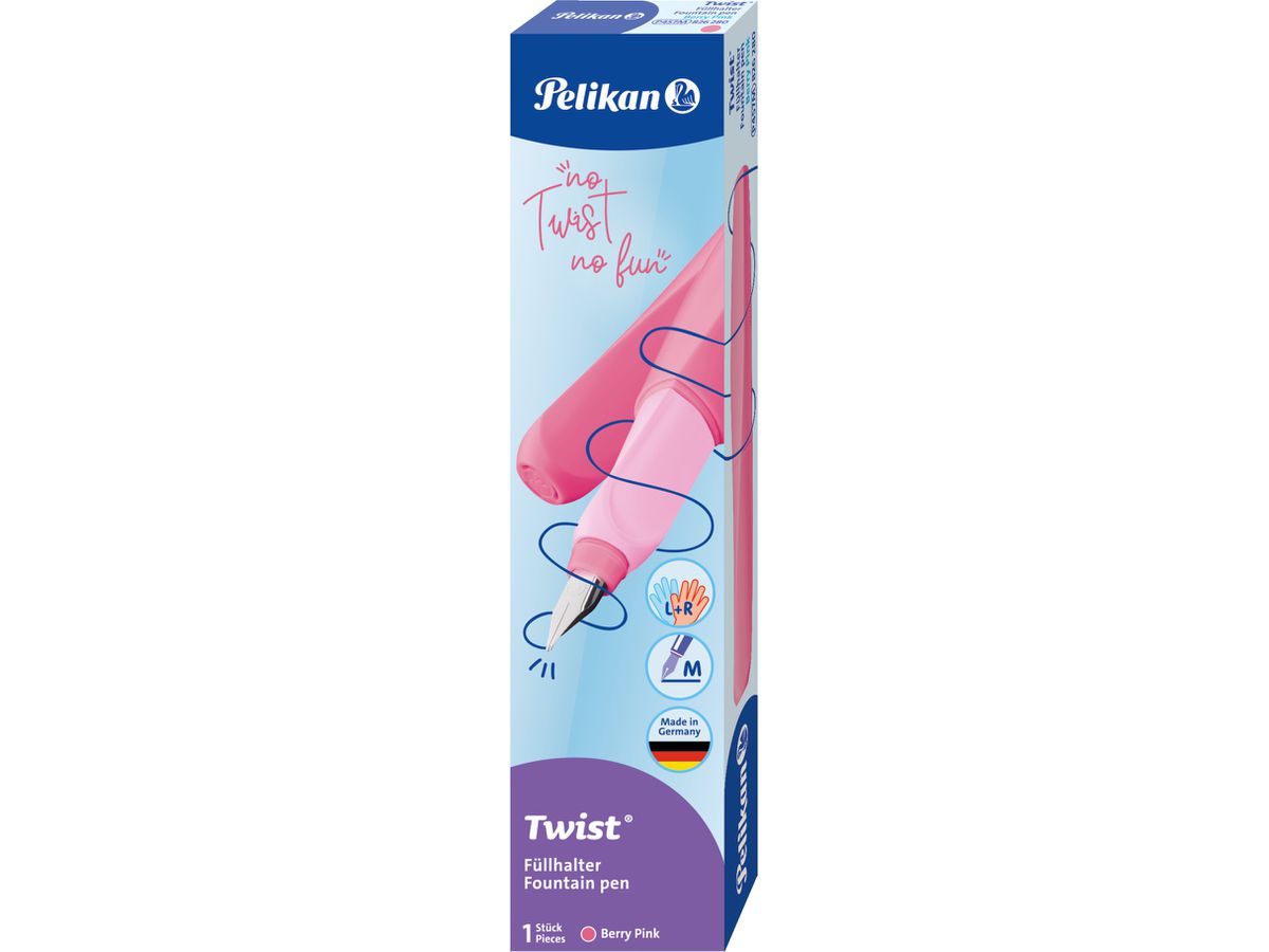 PELIKAN Stylo Plume Twist M 826280 berry pink (4012700826282)