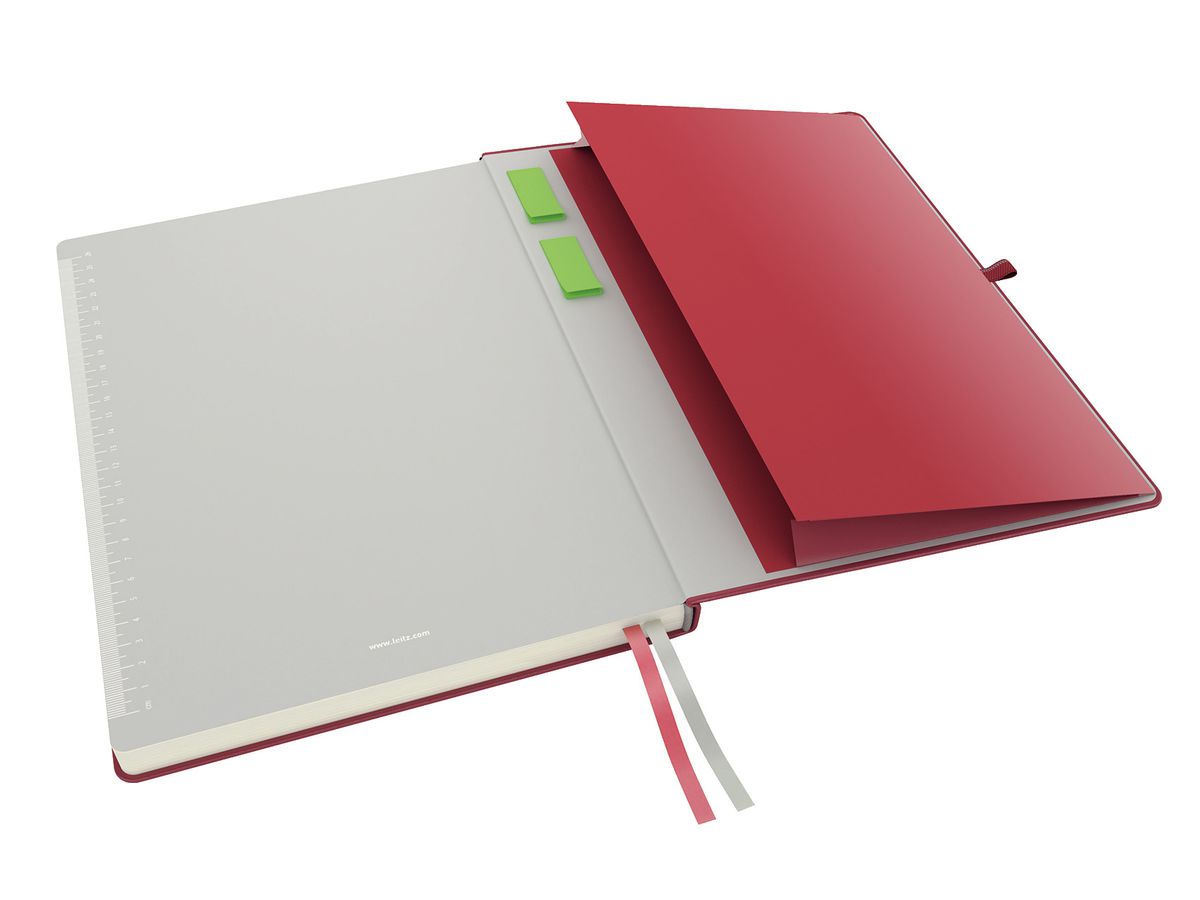 LEITZ Carnet Complete A4 44710025 quadrillé rouge (4002432100859)