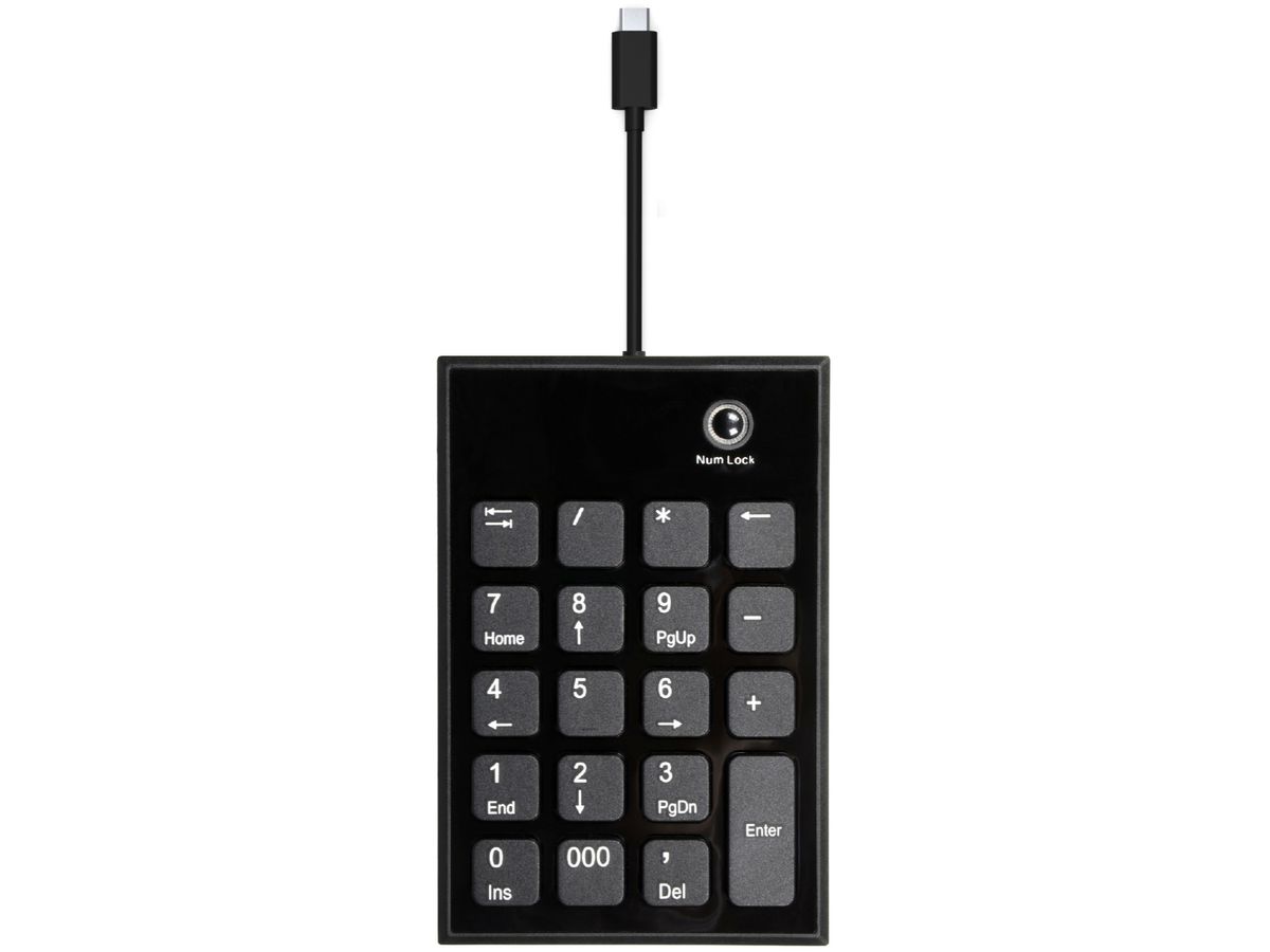 PORT Numeric Keypad wired 900801 USB-C/USB-A, PC/Mac (3567049008017)