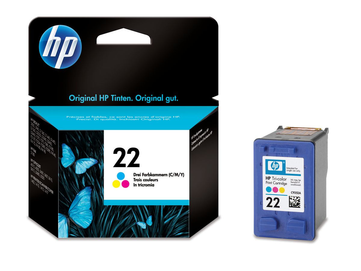 HP Cartouche d'encre 22 color C9352AE PSC 1410 165 pages (0884962780787)