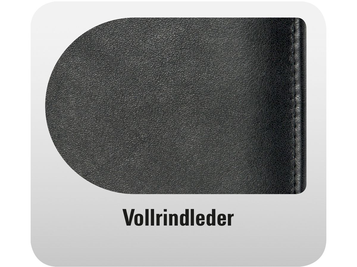 CHRONOPLAN Mobil Compact 50173Z.26 cuir de vache pleine noir A5 (4004182501733)