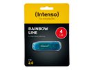 INTENSO USB-Stick Rainbow Line 4GB 3502450 USB 2.0 blue (4034303008513)
