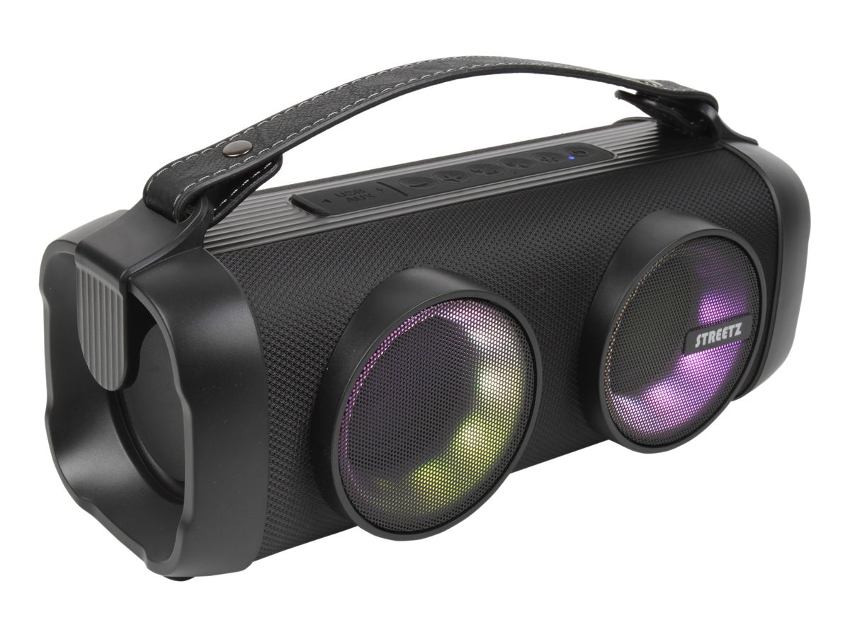 STREETZ BT Boombox 2x4 W CMB-100 Black,AUX,USB flash,LED (7333048057464)