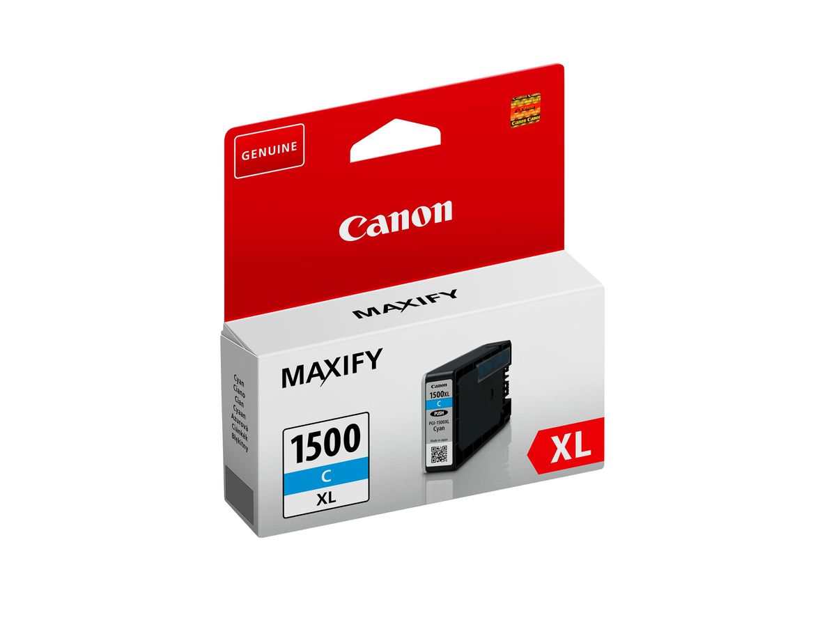 CANON Cart. d'inchiostro XL cyan PGI-1500XL C MAXIFY MB2050/MB2350 12ml (4549292003888)