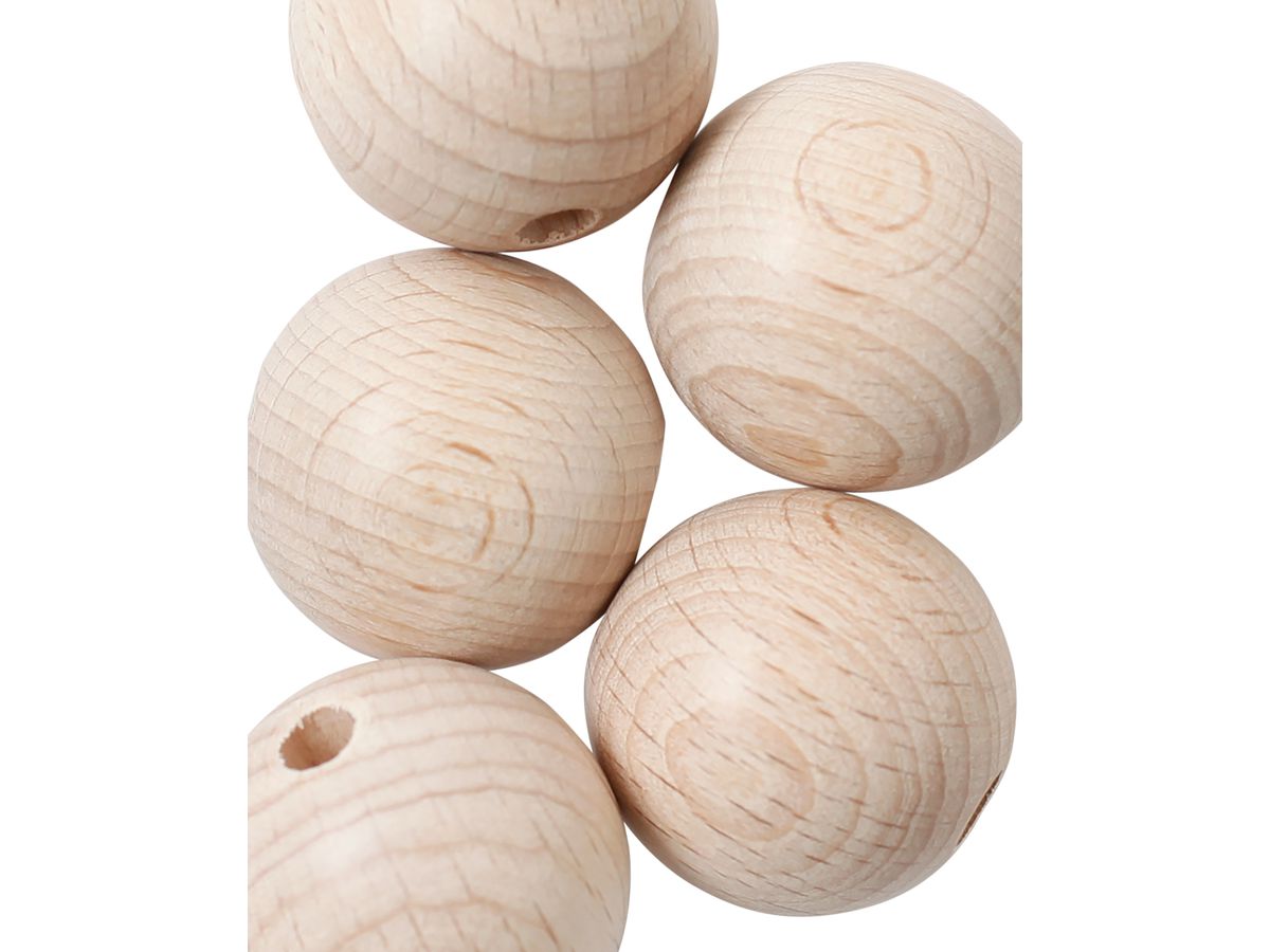 I AM CREATIVE Boules en bois brut 25mm 4530.25 Bois de hêtre 5 pièces (7611983157983)