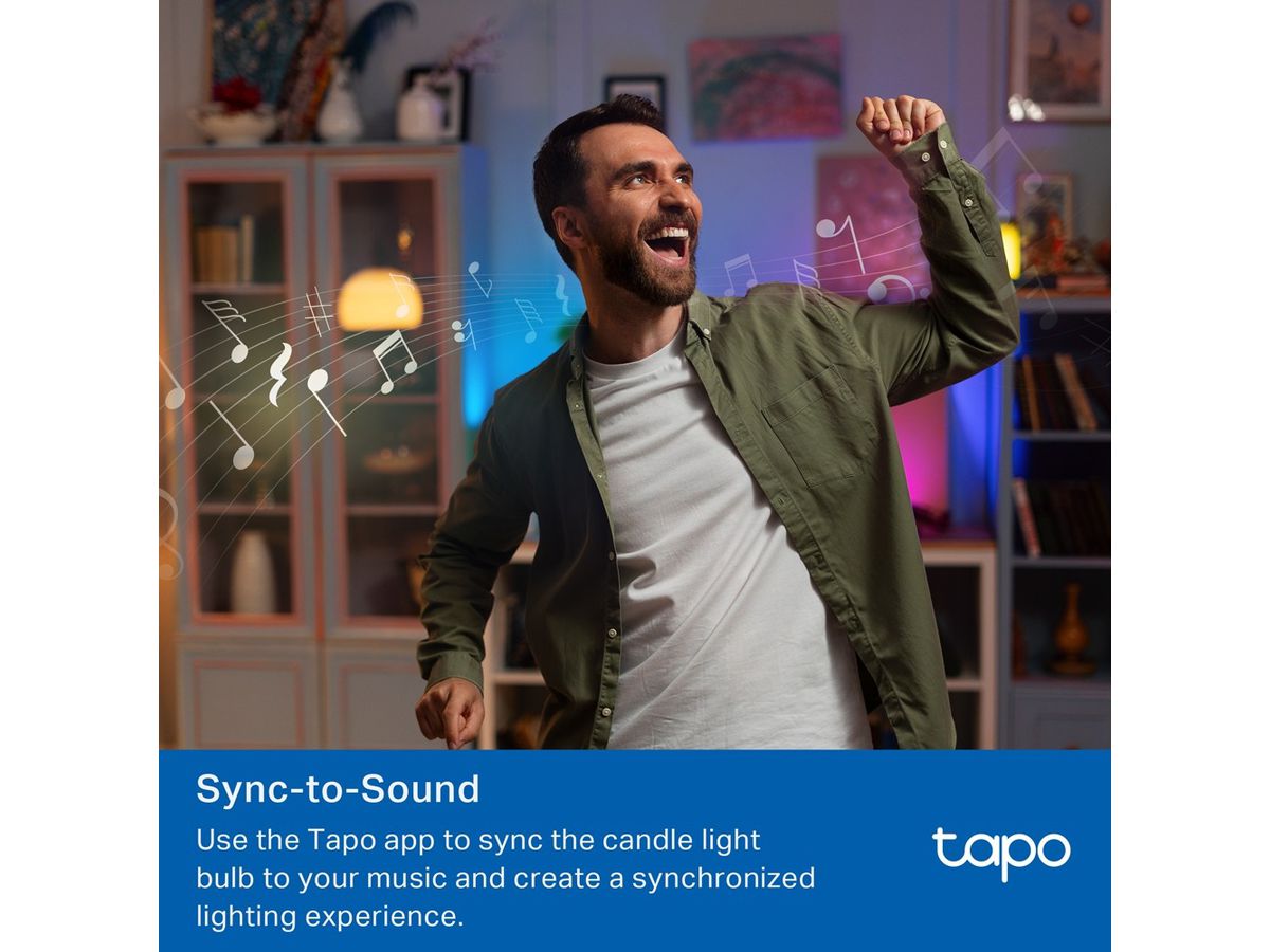 TP-LINK Smart Light Bulb, E14 Multic. Tapo L430C(2-pack) (1210002607131)