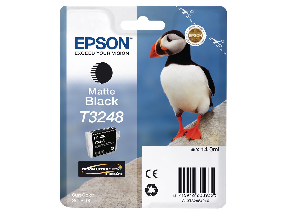 EPSON Cart. d'inch. matte nero T324840 SureColor SC-P400 14ml (8715946600932)