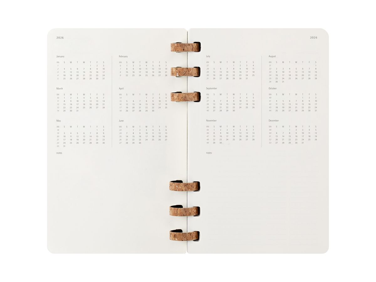 MOLESKINE Agenda Life Spiral Large 2026 DSSPB12MWH3Y26 1S/2P nero SC 13x21cm (8056999276478)
