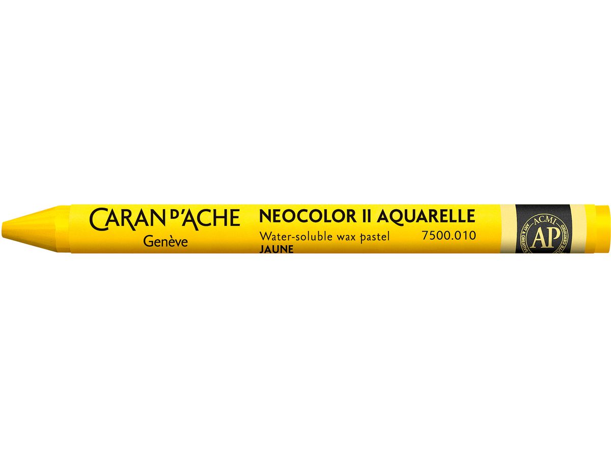 CARAN D'ACHE Wachsmalkreide Neocolor II 7500.010 gelb (7610186271632)