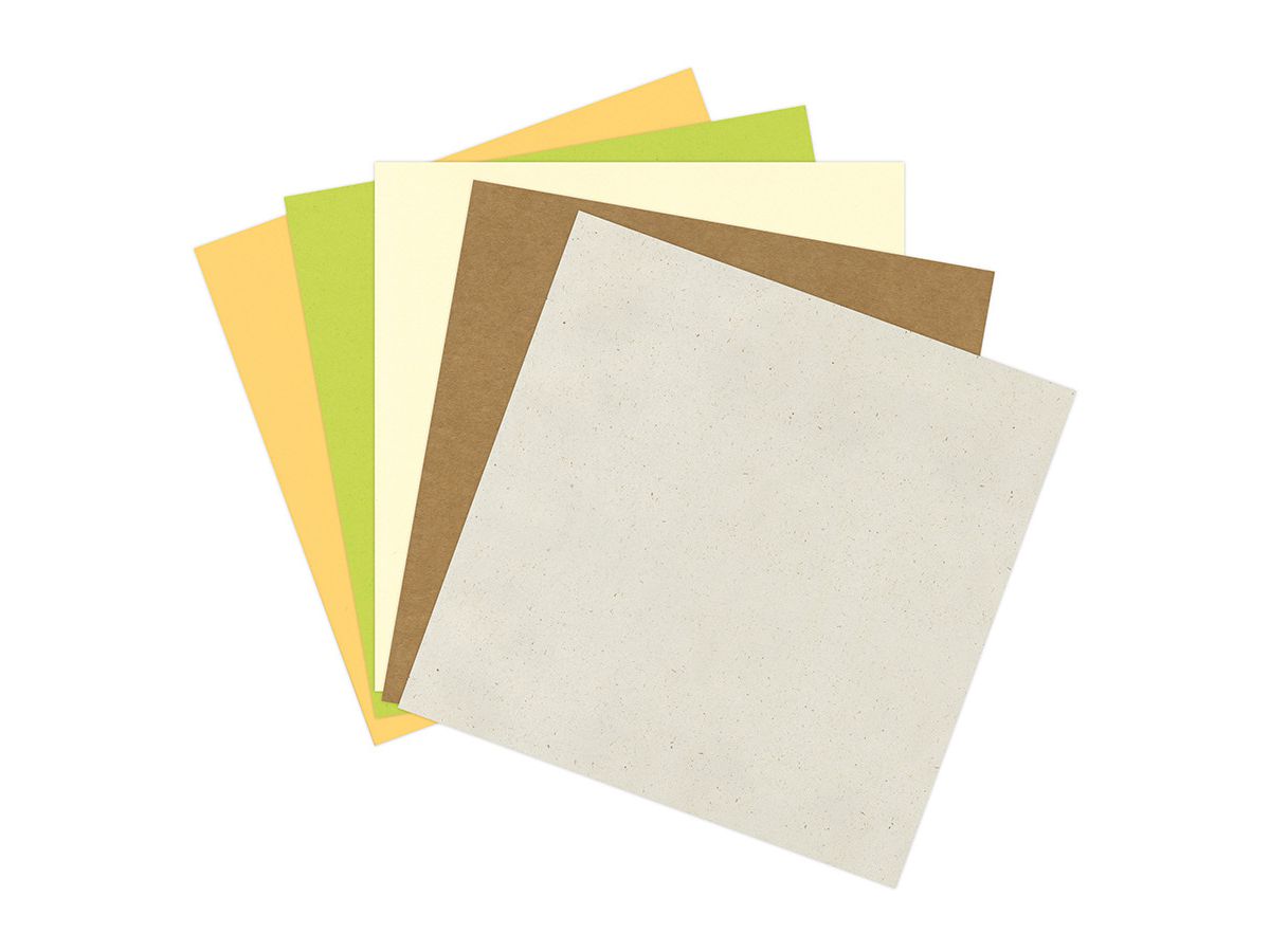 CLAIREFONTAINE Carta da taglio 30.5x30.5cm 95739C monocolore, 210g 5 fogli (3329680957396)
