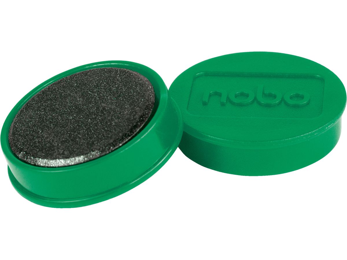 NOBO Magnet rund 38mm 1915310 grün 10 Stück (5028252611329)
